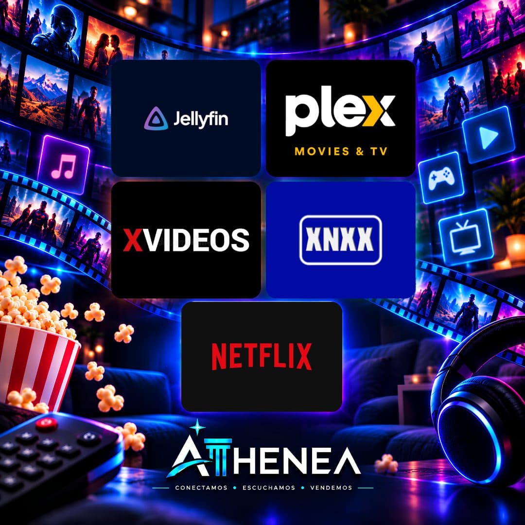 JELLYFIN + PLEX + XVIDEOS + XNXX + NETFLIX